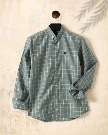Windowpane Check Shirt