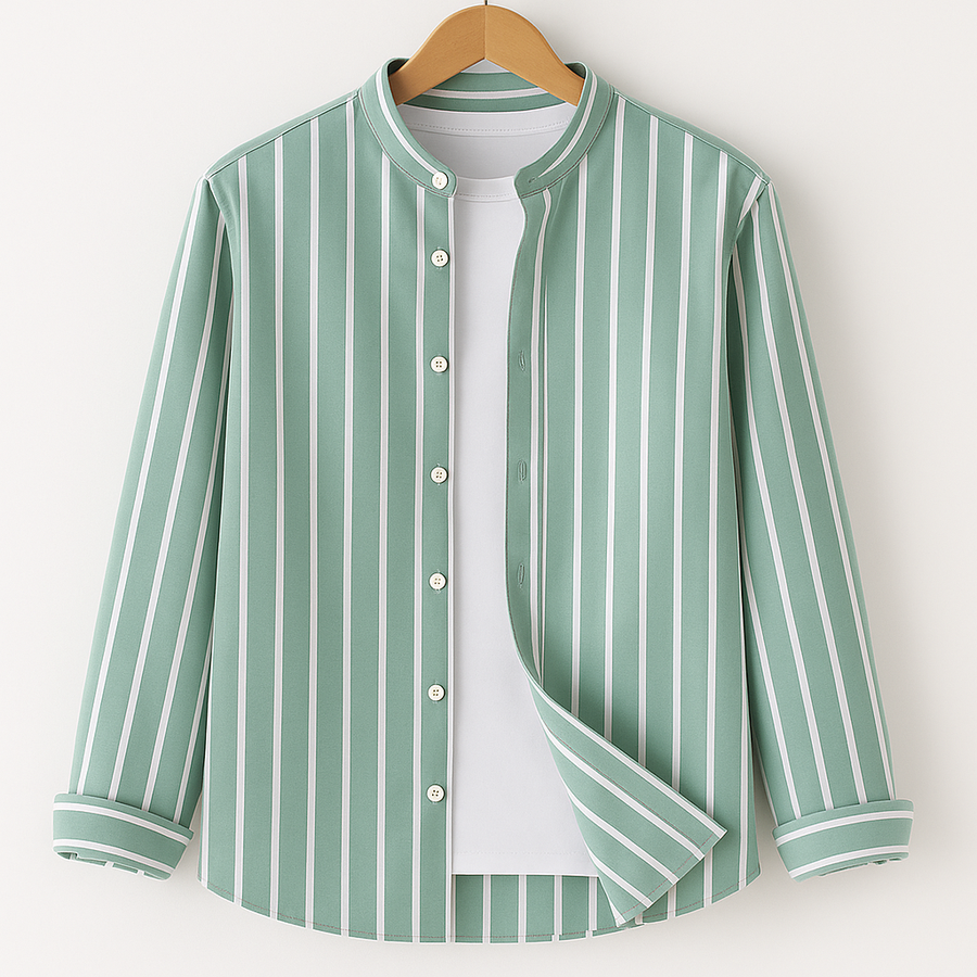Mandarin Collar Shirt