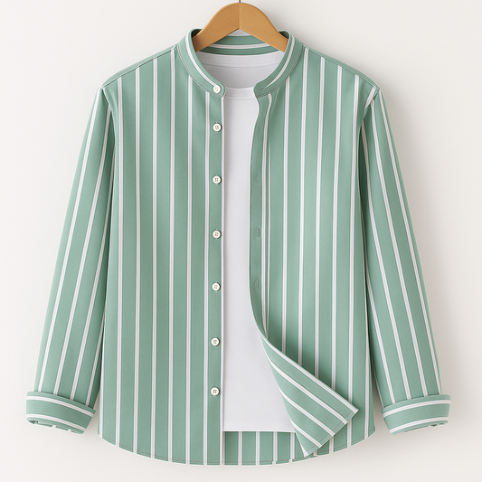 Mandarin Collar Shirt