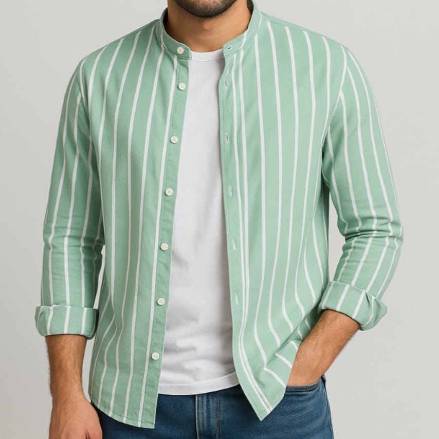 Mandarin Collar Shirt