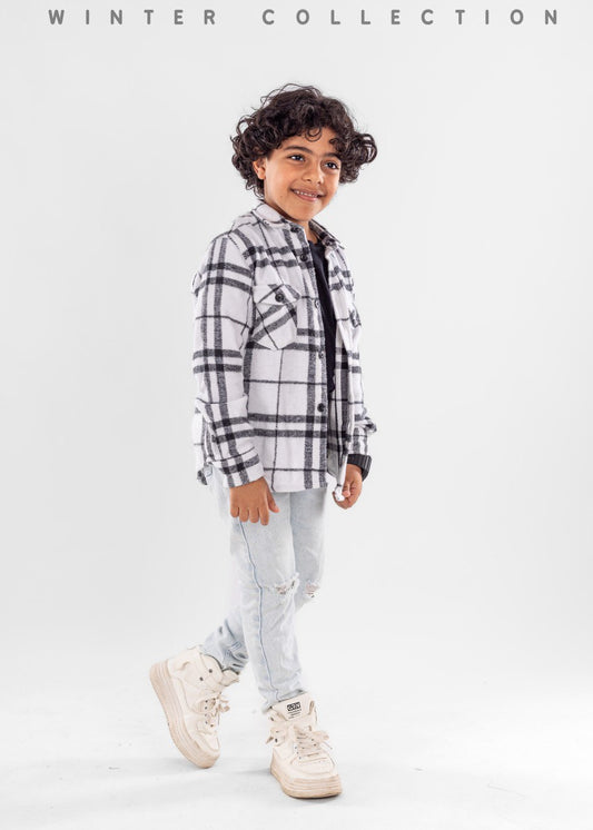 قميص كاروهات اطفال